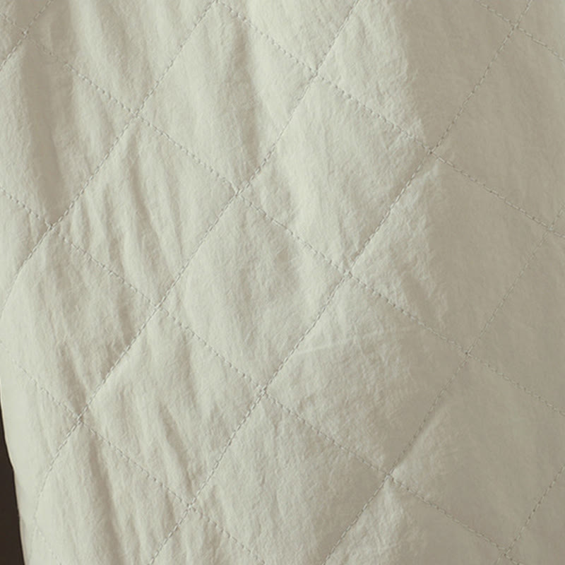 Pantalon épais pour femme en coton et polyester à motif losanges de Buddha Stones, avec poches - image 10