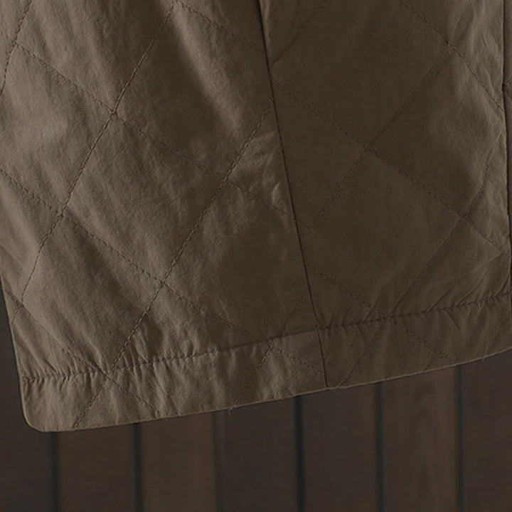 Pantalon épais pour femme en coton et polyester à motif losanges de Buddha Stones, avec poches - image 21