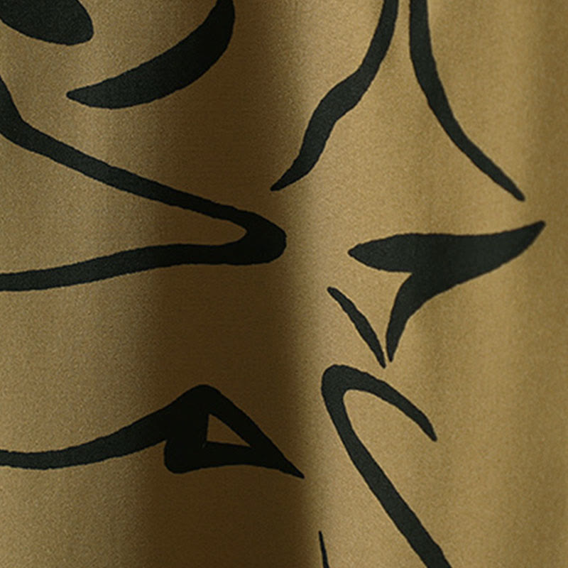 Chemise à manches longues pour femme en coton et polyester, motif rayures, col montant, motif rayures , Buddha Stones, printemps/automne  - image 7