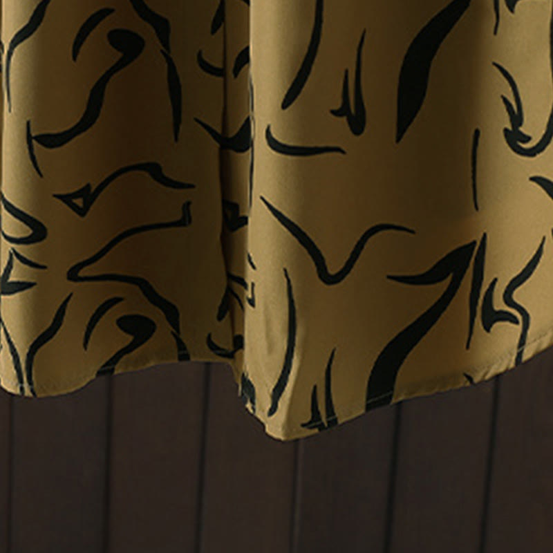 Chemise à manches longues pour femme en coton et polyester, motif rayures, col montant, motif rayures , Buddha Stones, printemps/automne  - image 9