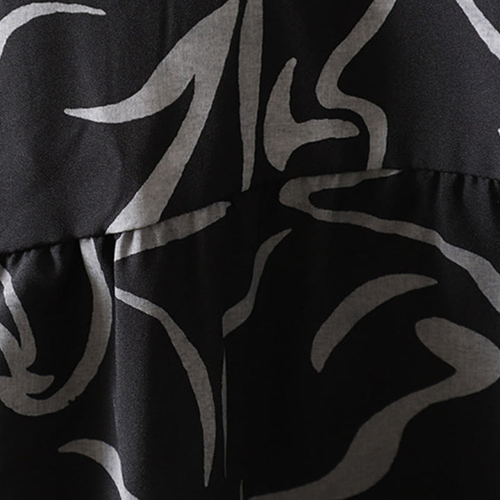 Chemise à manches longues pour femme en coton et polyester, motif rayures, col montant, motif rayures , Buddha Stones, printemps/automne  - image 20