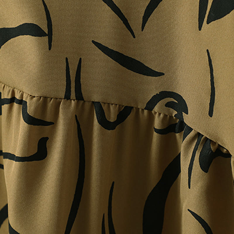 Chemise à manches longues pour femme en coton et polyester, motif rayures, col montant, motif rayures , Buddha Stones, printemps/automne  - image 12