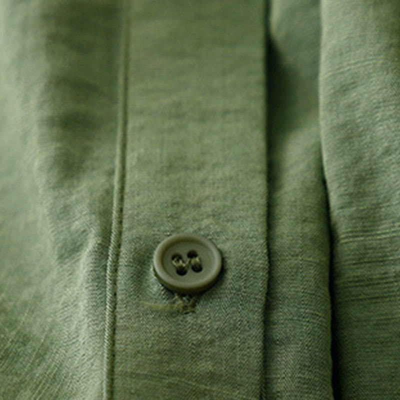 Chemise femme en coton et polyester, manches longues, col montant, motif Buddha Stones , printemps/automne  - image 8
