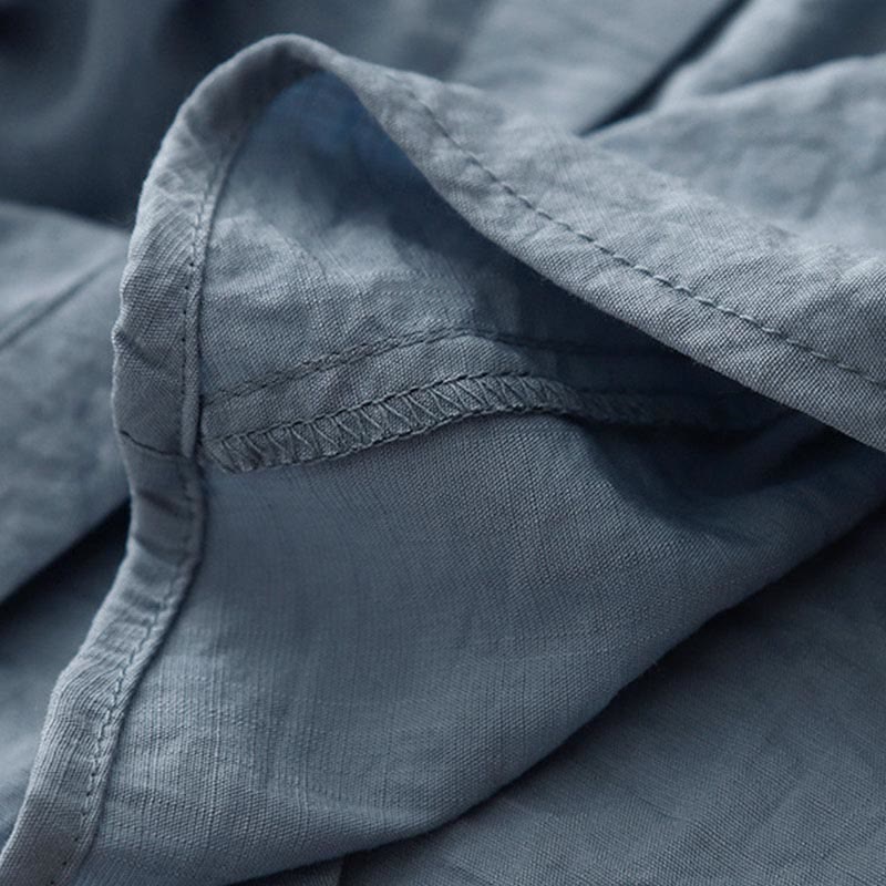 Chemise femme en coton et polyester, manches longues, col montant, motif Buddha Stones , printemps/automne  - image 4