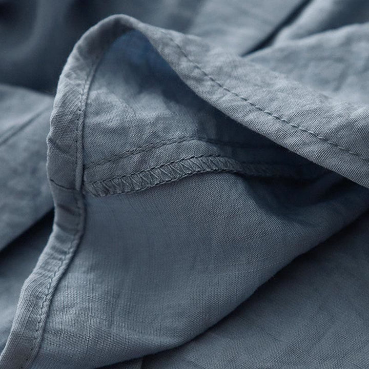 Chemise femme en coton et polyester, manches longues, col montant, motif Buddha Stones , printemps/automne  - image 4