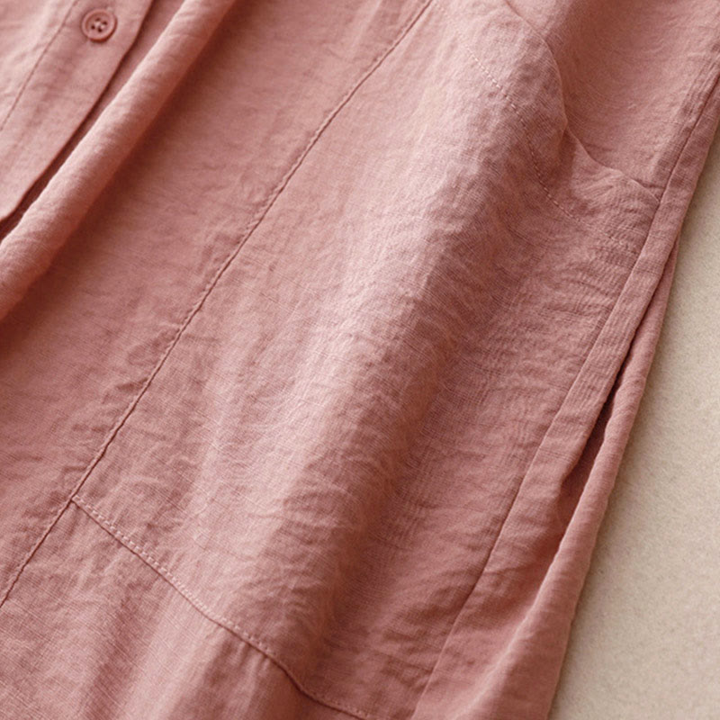 Chemise femme en coton et polyester, manches longues, col montant, motif Buddha Stones , printemps/automne  - image 20