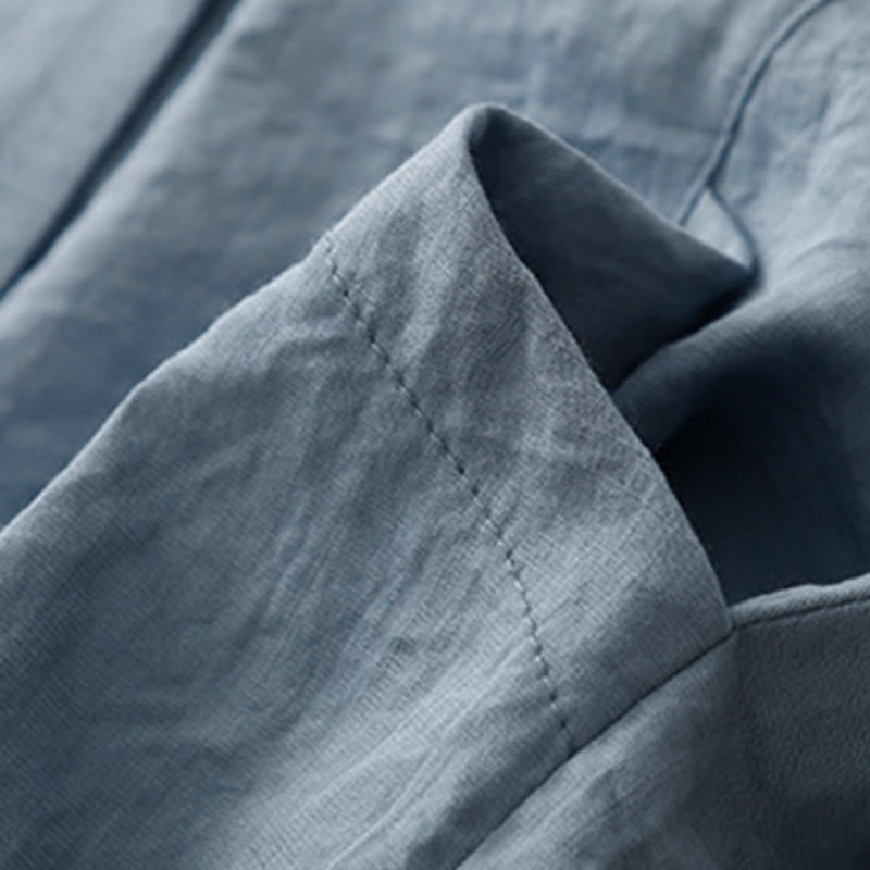 Chemise femme en coton et polyester, manches longues, col montant, motif Buddha Stones , printemps/automne  - image 5