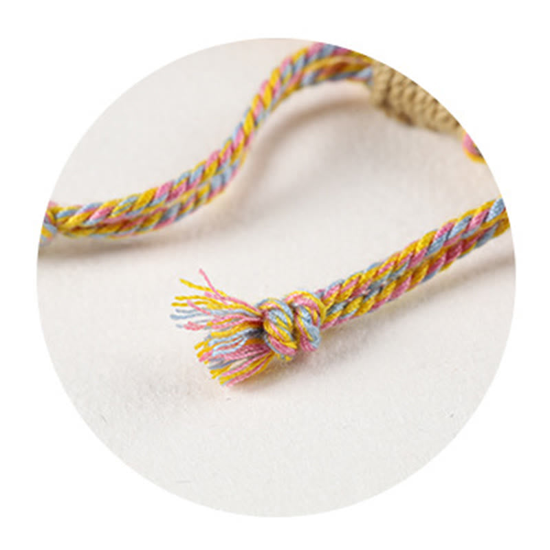 Bracelet en cuivre tressé tibétain, symbole de richesse, orné de Buddha Stones l'année du Cheval - image 14