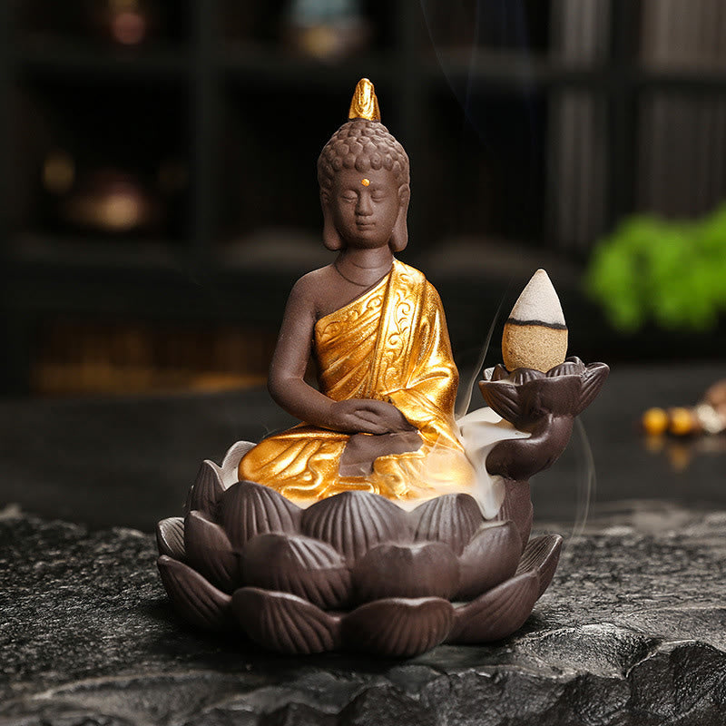 Buddha Stones, brûleur d'encens Bouddha Sérénité pour la décoration intérieure - image 1
