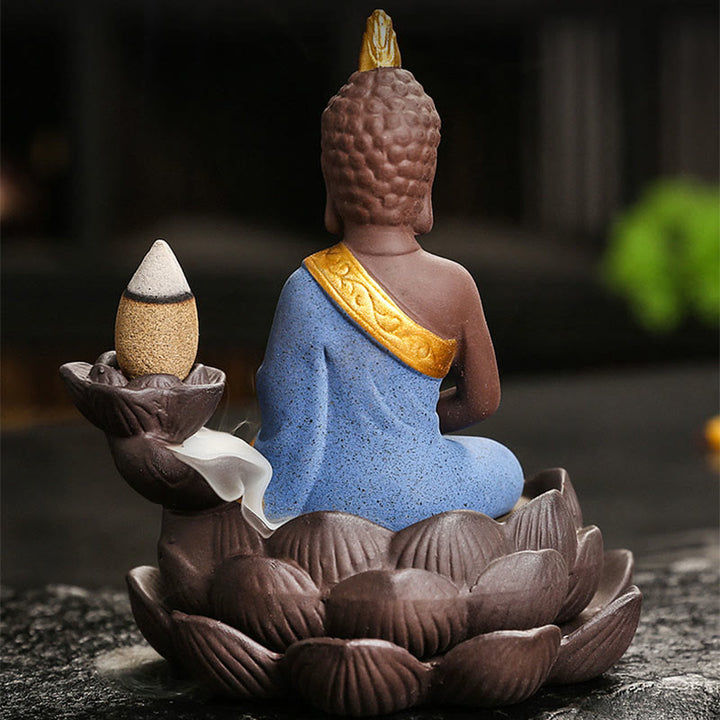 Buddha Stones, brûleur d'encens Bouddha Sérénité pour la décoration intérieure - image 11