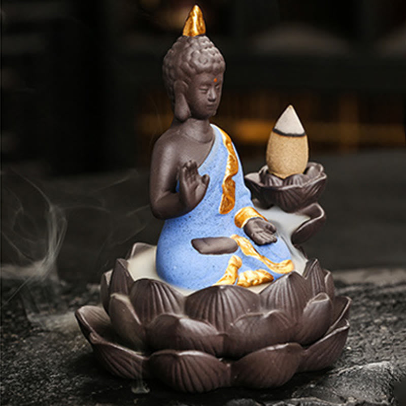 Buddha Stones, brûleur d'encens Bouddha Sérénité pour la décoration intérieure - image 19