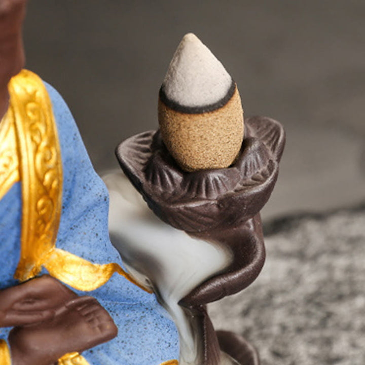 Buddha Stones, brûleur d'encens Bouddha Sérénité pour la décoration intérieure - image 15