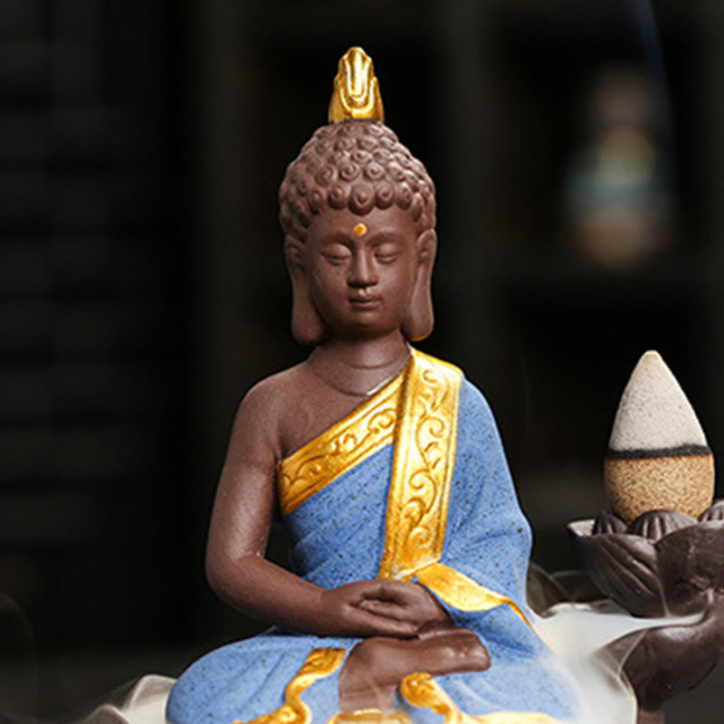 Buddha Stones, brûleur d'encens Bouddha Sérénité pour la décoration intérieure - image 13