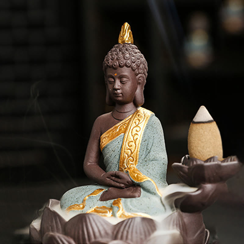Buddha Stones, brûleur d'encens Bouddha Sérénité pour la décoration intérieure - image 22