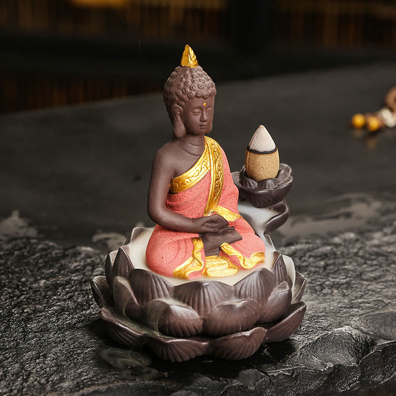 Buddha Stones, brûleur d'encens Bouddha Sérénité pour la décoration intérieure - image 7