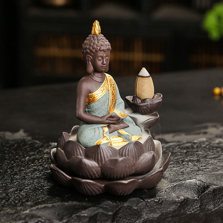 Buddha Stones, brûleur d'encens Bouddha Sérénité pour la décoration intérieure - image 23