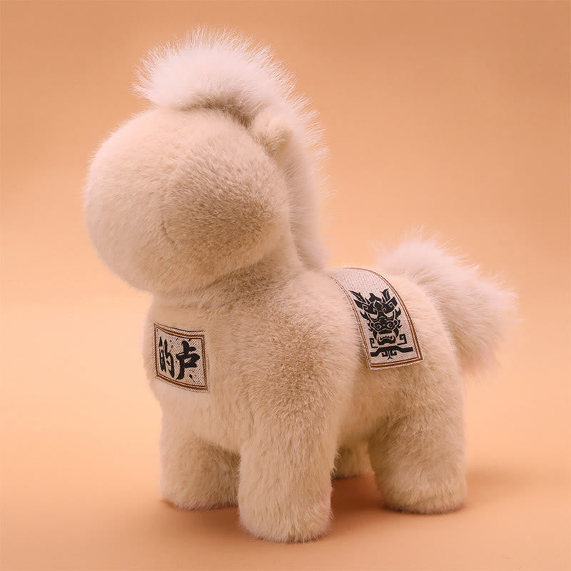 Tapis de selle brodé en forme de Buddha Stones, année du Cheval, peluche décorative pour la maison - image 6