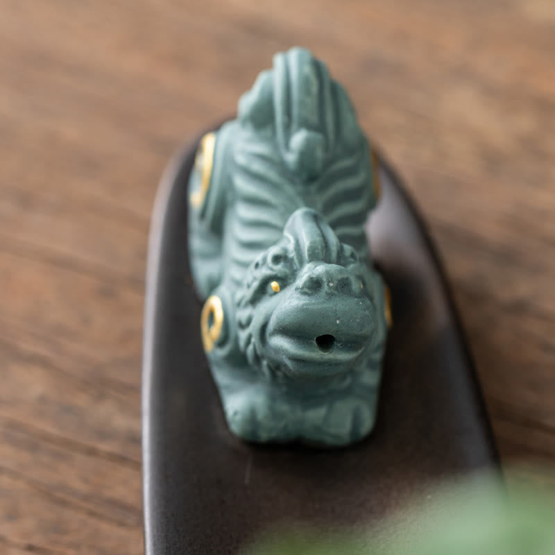 Brûleur d'encens décoratif pour la maison, Buddha Stones Pixiu, symbole de richesse - image 13