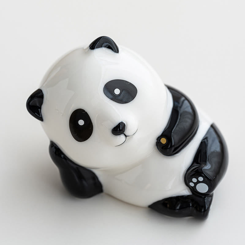 Brûleur d'encens décoratif en forme de panda et de Buddha Stones - image 1