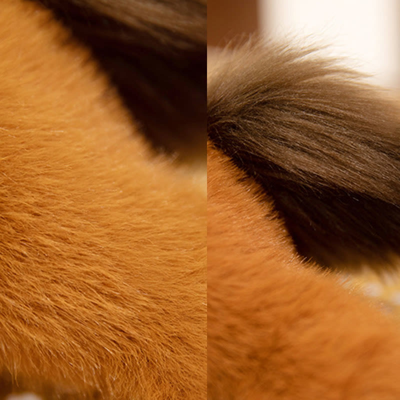 Buddha Stones Année du Cheval, peluche en position allongée, décoration de bureau Liberté - image 3