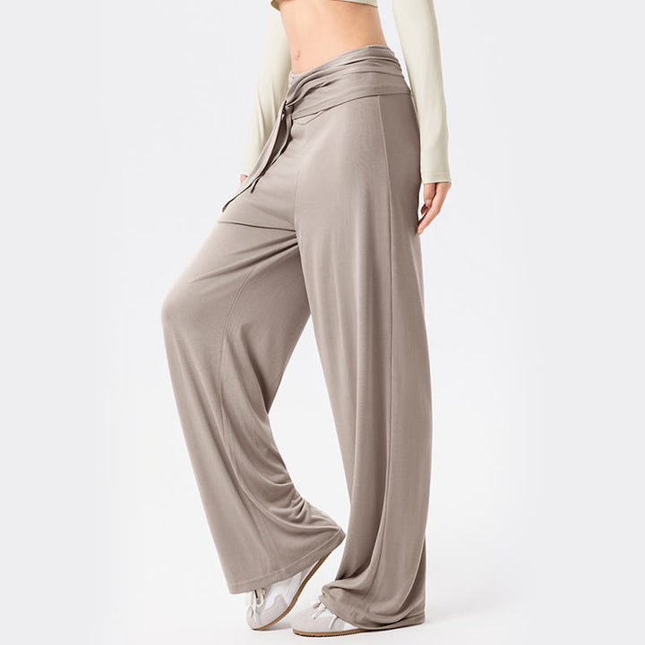 Pantalon de sport respirant à lacets pour femme Buddha Stones, jambes larges - image 16
