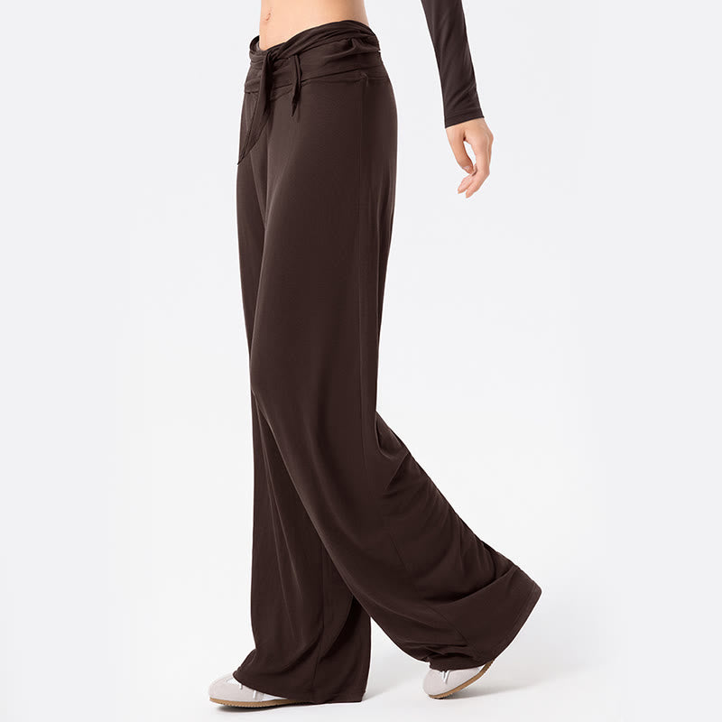Pantalon de sport respirant à lacets pour femme Buddha Stones, jambes larges - image 11