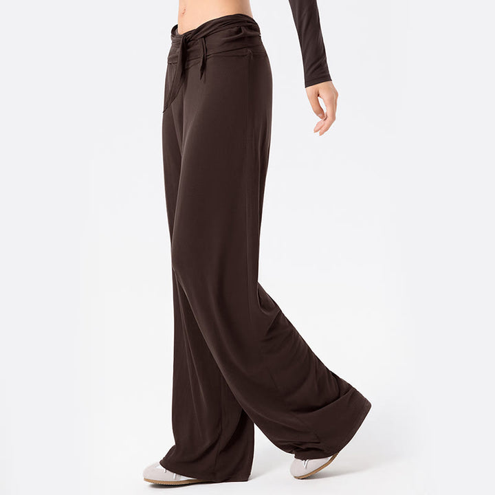 Pantalon de sport respirant à lacets pour femme Buddha Stones, jambes larges - image 11