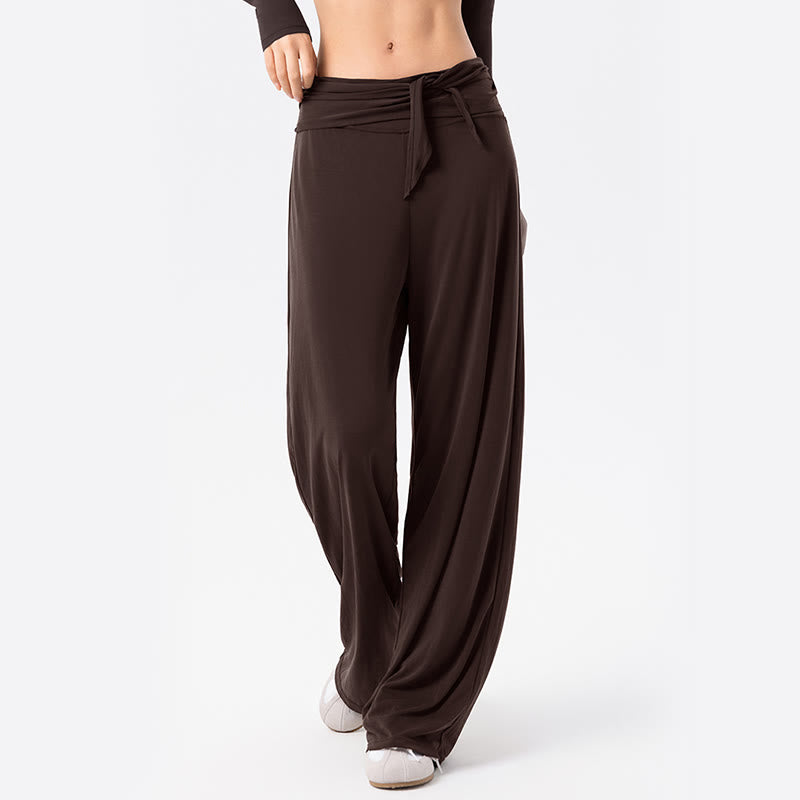 Pantalon de sport respirant à lacets pour femme Buddha Stones, jambes larges - image 10