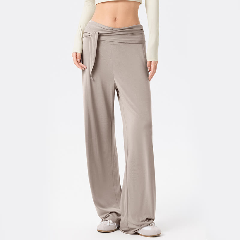 Pantalon de sport respirant à lacets pour femme Buddha Stones, jambes larges - image 17