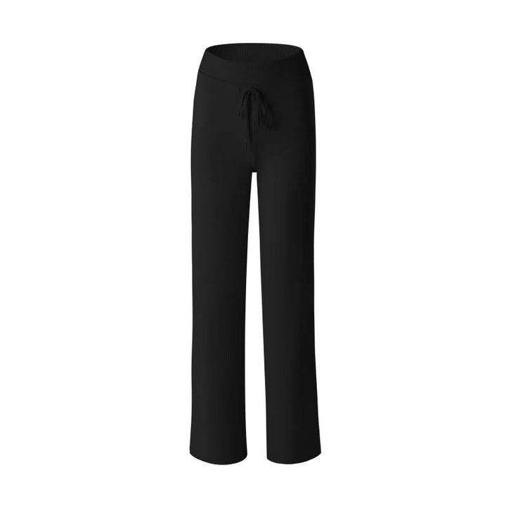 Pantalon de sport décontracté Buddha Stones à cordon de serrage et taille élastique pour femme, idéal pour le yoga et la gym. - Noir - US6，UK/AU10，EU38 (XL) - image 7
