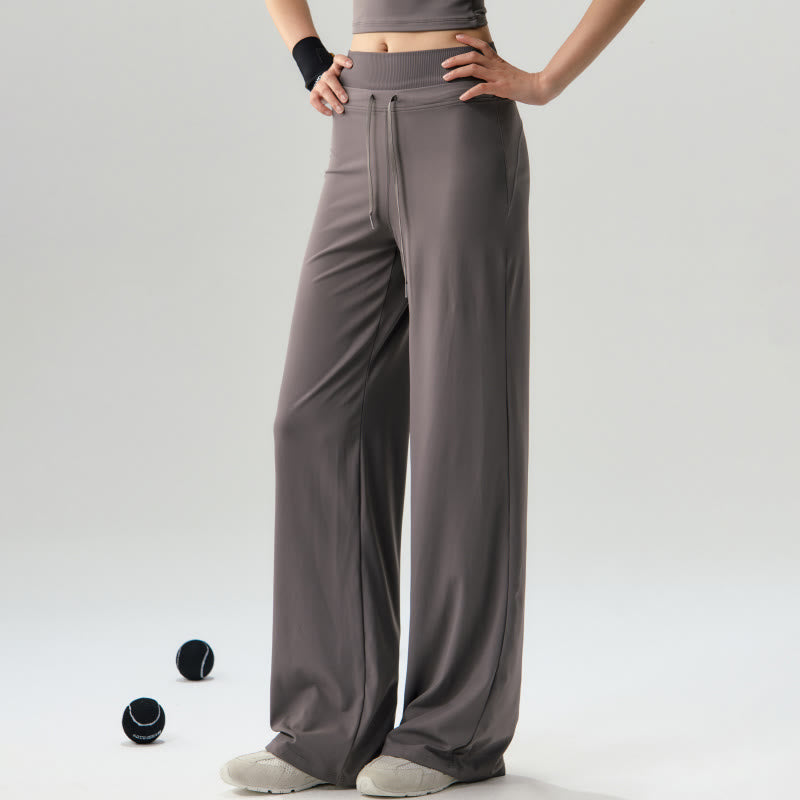 Pantalon de sport décontracté Buddha Stones à cordon de serrage et taille élastique pour femme, idéal pour le yoga et la gym. - Tanné - US6，UK/AU10，EU38 (XL) - image 0