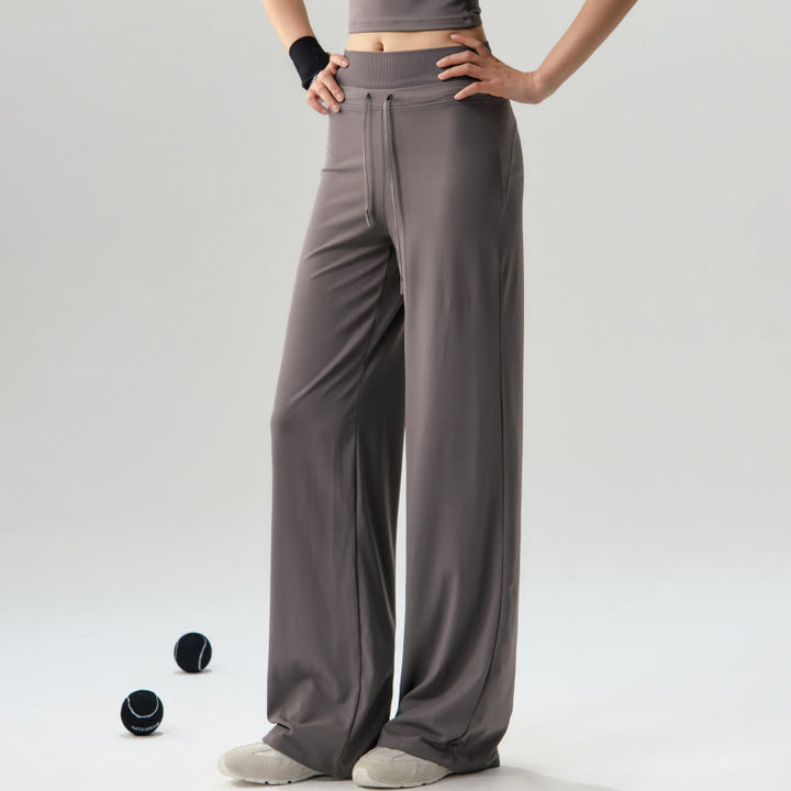 Pantalon de sport décontracté Buddha Stones à cordon de serrage et taille élastique pour femme, idéal pour le yoga et la gym. - Tanné - US6，UK/AU10，EU38 (XL) - image 0