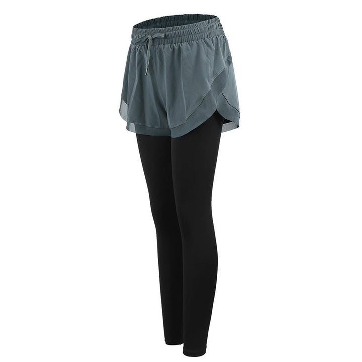 Collants de sport 2 en 1 Buddha Stones , leggings de fitness et de yoga pour femmes, parfaits pour les activités de plein air. - CadetBlue - US12，UK/AU16，EU44 (XL) - image 5