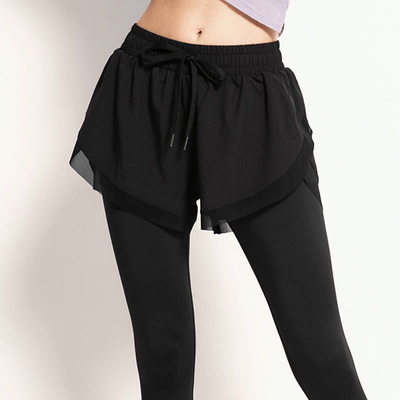 Collants de sport 2 en 1 Buddha Stones , leggings de fitness et de yoga pour femmes, parfaits pour les activités de plein air. - image 13