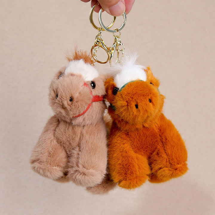 Buddha Stones Année du Cheval Décoration suspendue en peluche poney unie et mignonne Couleur unie Pierres de Bouddha - image 10