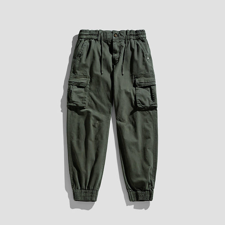 Pantalon d'été pour homme en coton avec poignets élastiques et poches , Buddha Stones - Vert foncé - US/UK/AU48，EU58 (6XL) - image 6