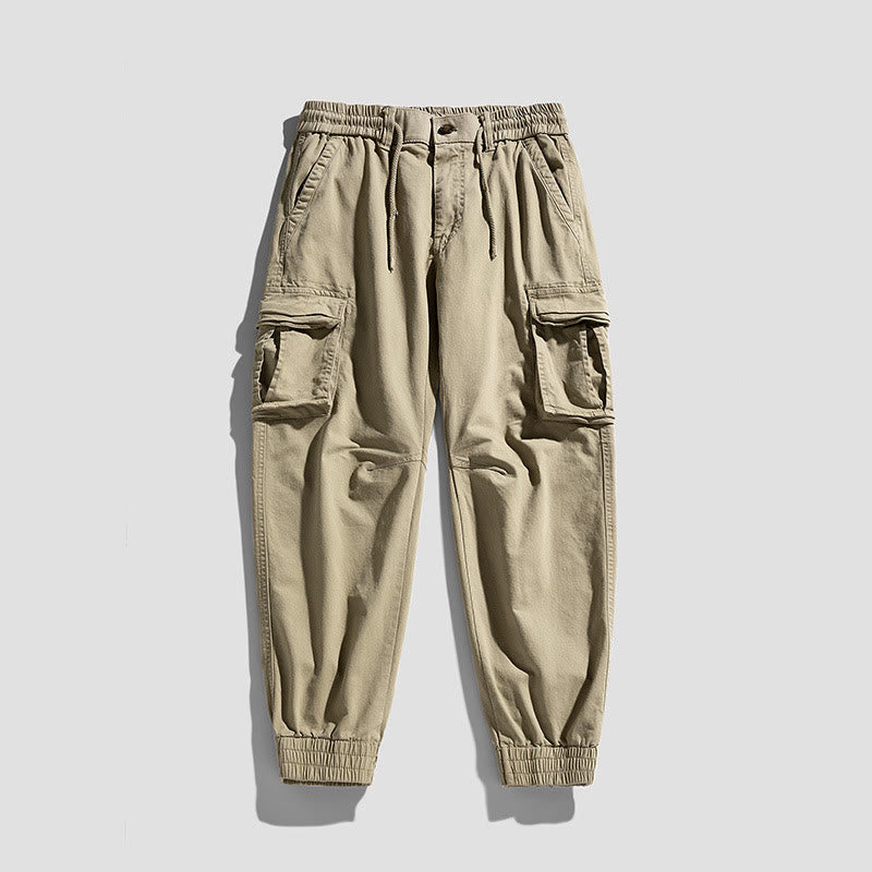 Pantalon d'été pour homme en coton avec poignets élastiques et poches , Buddha Stones - image 3