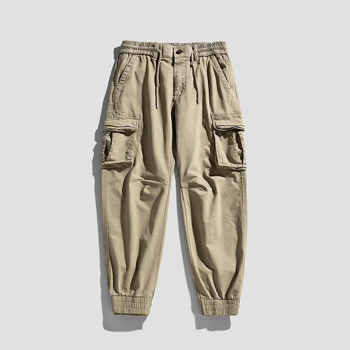 Pantalon d'été pour homme en coton avec poignets élastiques et poches , Buddha Stones - image 3