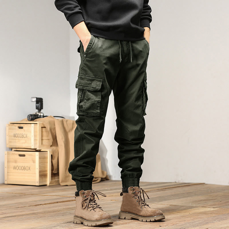 Pantalon d'été pour homme en coton avec poignets élastiques et poches , Buddha Stones - image 7