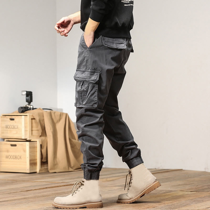 Pantalon d'été pour homme en coton avec poignets élastiques et poches , Buddha Stones - image 10