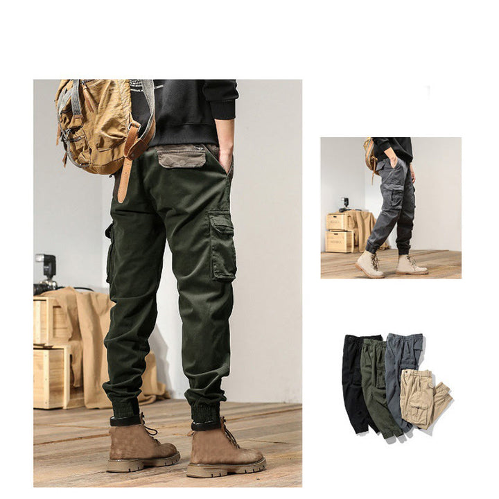 Pantalon d'été pour homme en coton avec poignets élastiques et poches , Buddha Stones - image 8