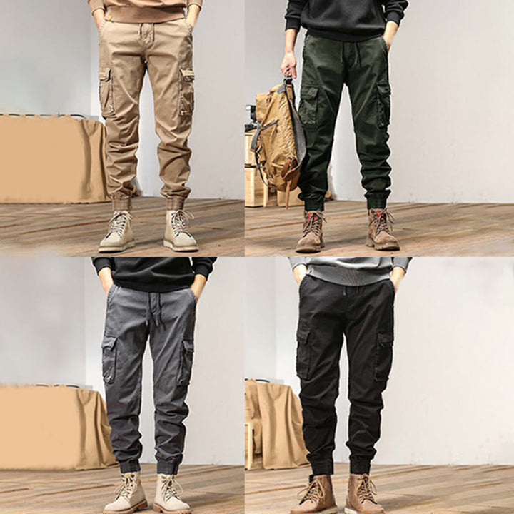 Pantalon d'été pour homme en coton avec poignets élastiques et poches , Buddha Stones - image 13