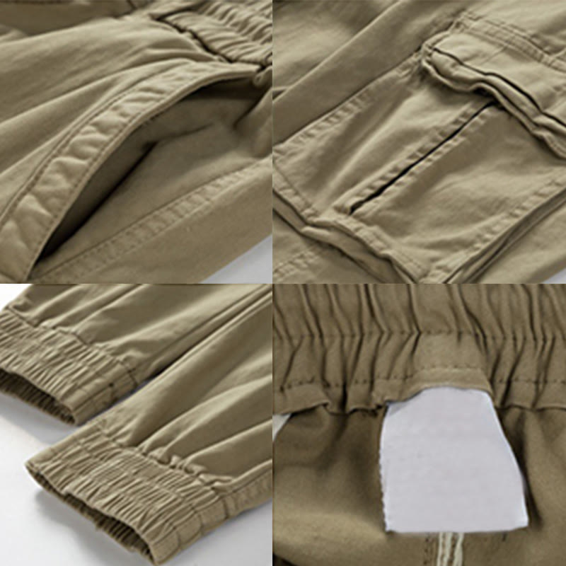 Pantalon d'été pour homme en coton avec poignets élastiques et poches , Buddha Stones - image 5