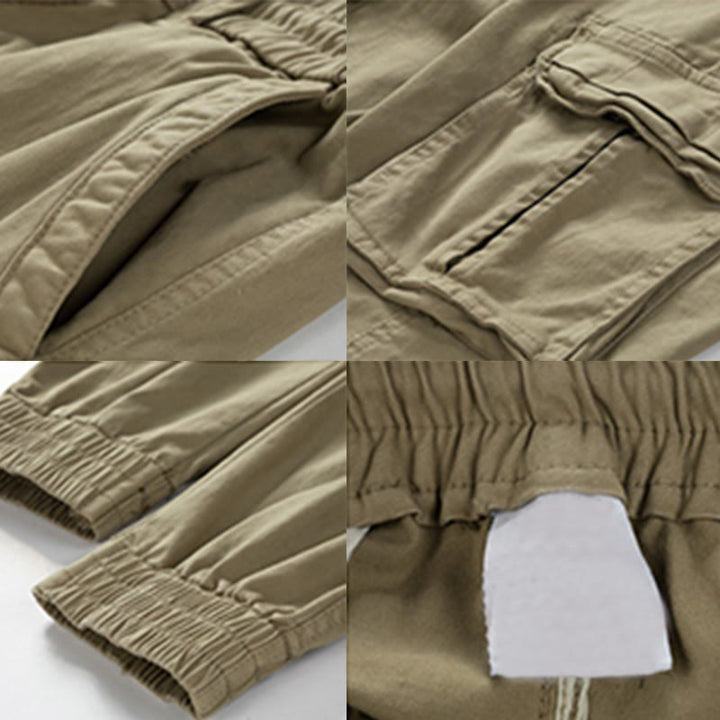 Pantalon d'été pour homme en coton avec poignets élastiques et poches , Buddha Stones - image 5