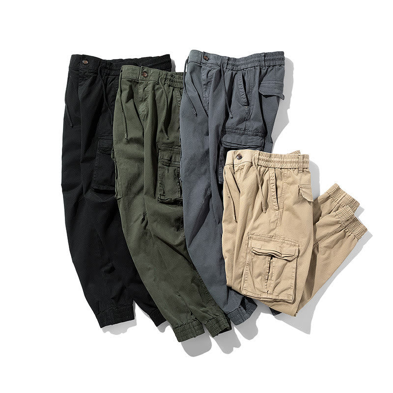 Pantalon d'été pour homme en coton avec poignets élastiques et poches , Buddha Stones - image 12