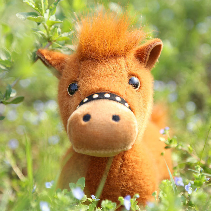 Buddha Stones Peluche Cheval Mignon Année du Cheval, Décoration d'Intérieur Énergie de Prospérité - image 4