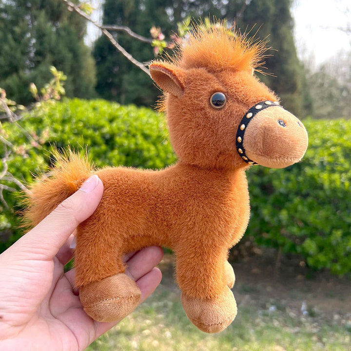 Buddha Stones Peluche Cheval Mignon Année du Cheval, Décoration d'Intérieur Énergie de Prospérité - image 3