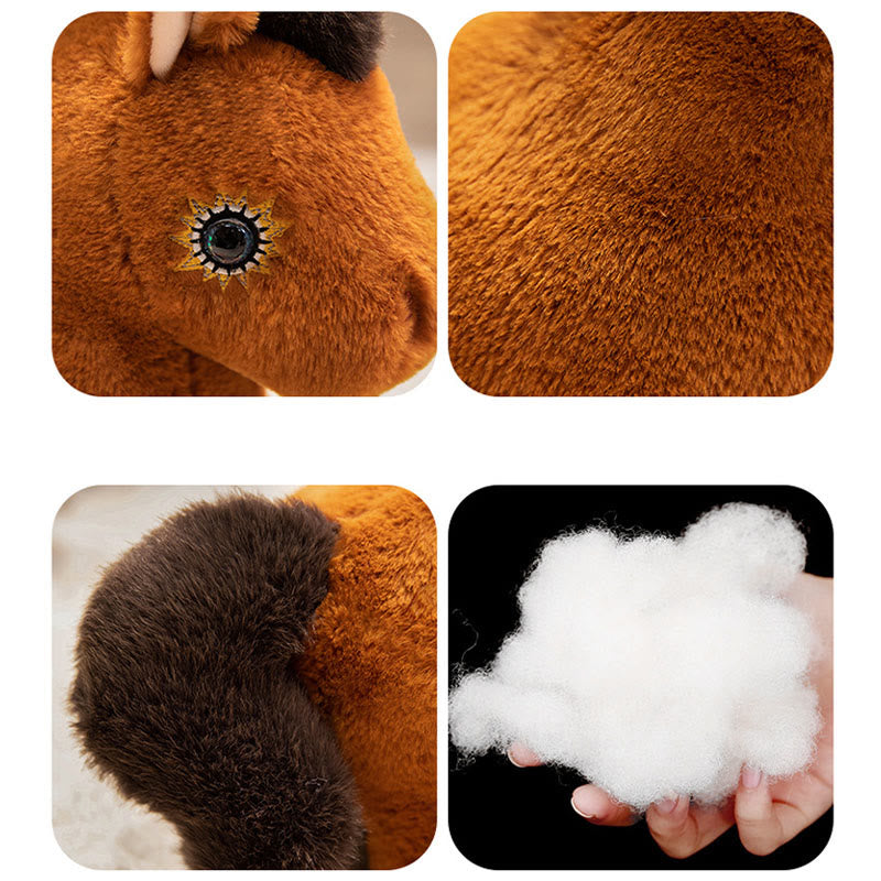 Buddha Stones Poney en peluche de l'année du Cheval, décoration pour la maison - image 3