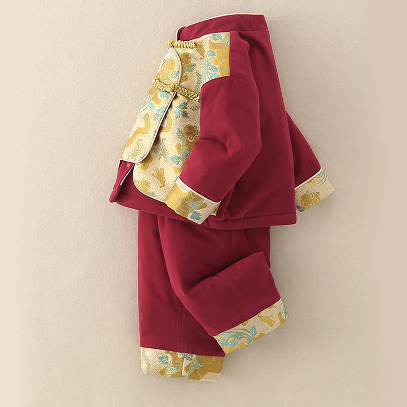 Ensemble de 2 pièces pour bébé garçon, motif tigre mignon, manches longues, pantalon à taille élastique et poches, en coton, avec Buddha Stones . - image 3