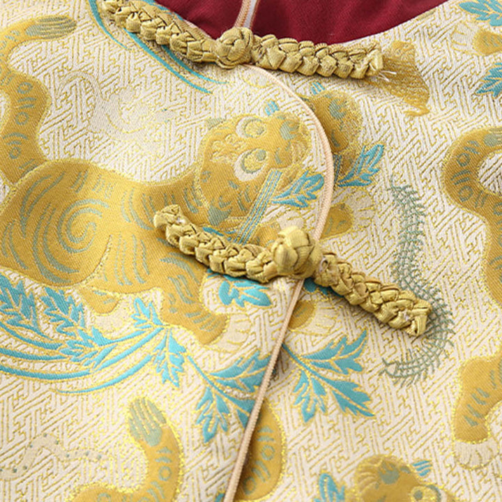 Ensemble de 2 pièces pour bébé garçon, motif tigre mignon, manches longues, pantalon à taille élastique et poches, en coton, avec Buddha Stones . - image 8